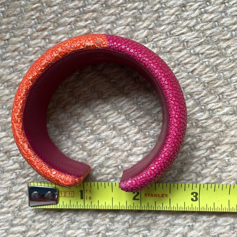 Dannijo sing ray bracelet  / cuff orange and pink - Picture 6 of 7